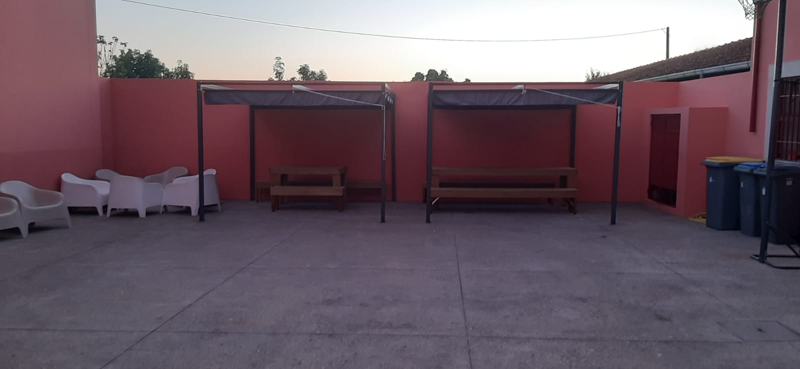 Espaço exterior de pausa